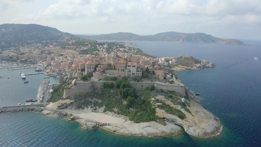 Citadel of Calvi in Corsica - Aerial