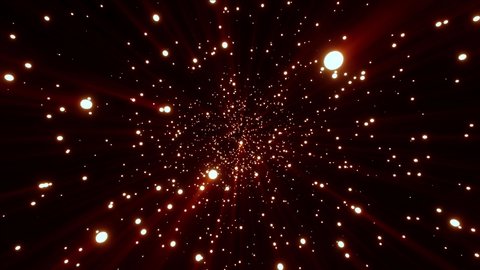 Abstract motion background shining gold particles. Shimmering glittering particles. 4K video animation 库存视频