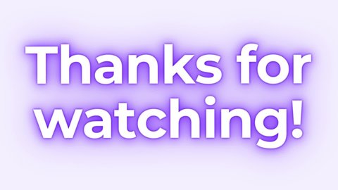 Thanks For Watching Stock Video Footage 4k And Hd Video Clips Shutterstock