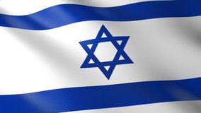Flag of The Israel. Flag's footages are rendered in real 3D software. Perfect for TV, Movies, social, HUD, presentations, webs etc.