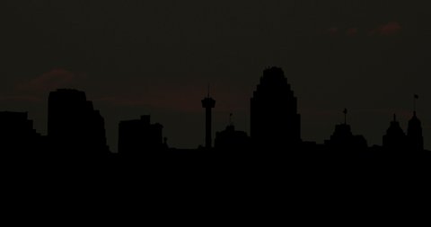 San Antonio Texas Timelapse Skyline Big Sun Sunrise Time Lapse