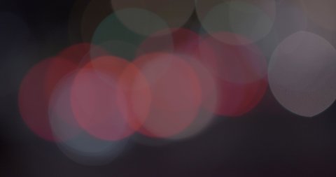 Colorful Bokeh of Lights. Blurred Lights in the Night. Car lights out of focus.