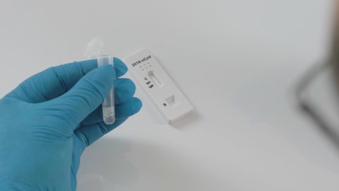 Quick swab method to test COVID-19 Coronavirus SARS-CoV-2 at home