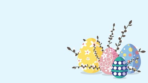 Beautiful Easter Background, Cute Easter Symbols