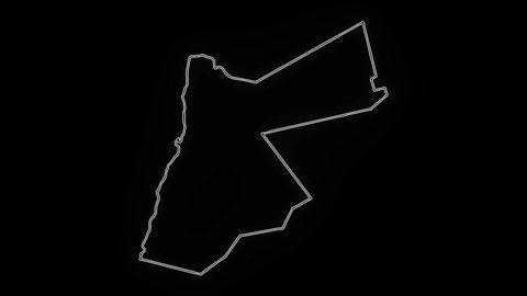  Map of Jordan, Jordan outline, Animated close up map of Jordan