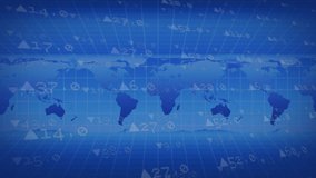 Animation of financial data processing over world map and euro currency bills. global business and finances concept digitally generated video. - Powered by Shutterstock - Get 15% off with code: PIKWIZARD15