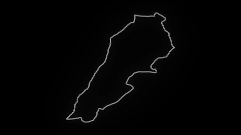 Map of Lebanon, Lebanon outline, Animated close up map of Lebanon 