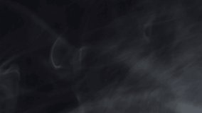 4k medium white smoke animation for video background, video overlay