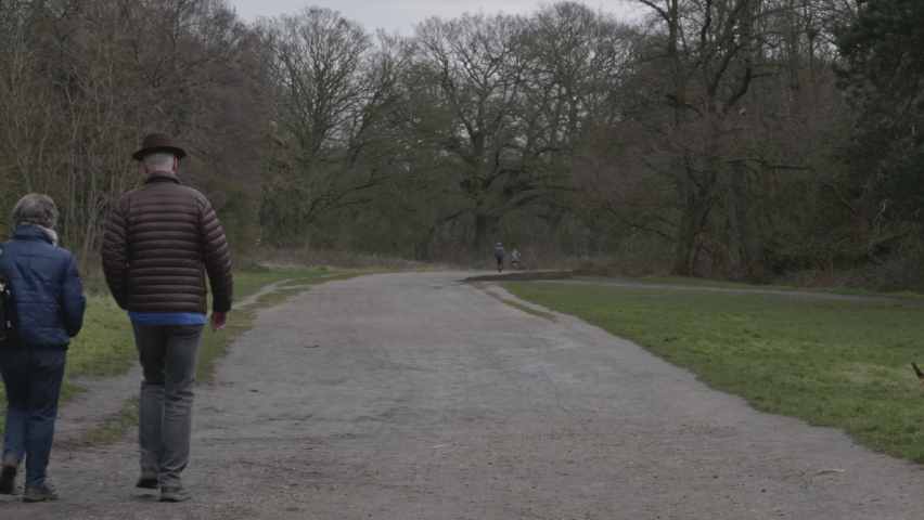 Man running in the park