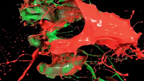Abstract Liquid Paint Texture. Footage is an amazing organic background for visual effects and motion graphics. Paint Throws,  bucket, Splash, Paint splatter.