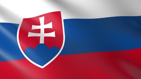 Flag of The Slovakia. Flag's footages are rendered in real 3D software. Perfect for TV, Movies, social, HUD, presentations, webs etc.