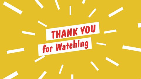 Thank You Watching Stock Video Footage 4k And Hd Video Clips Shutterstock