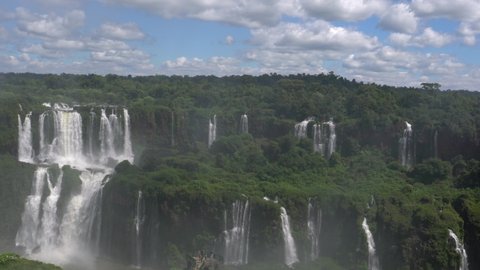 A still of the Iguazu waterfalls in Brazil