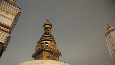 Swayambhunath timelapse monkey temple buddha
