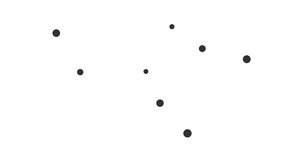Camelopardalis constellation. Stars in the night sky. Constellation in line art style in black and white. Cluster of stars and galaxies. Horizontal composition, 4k video quality