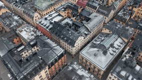 Old Town in Stockholm City at winter