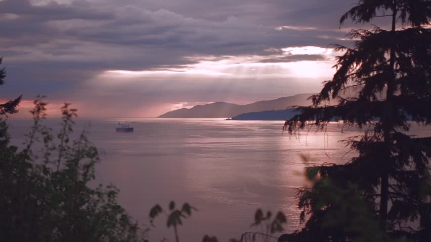 Freighter Coming into port in Vancouver 2