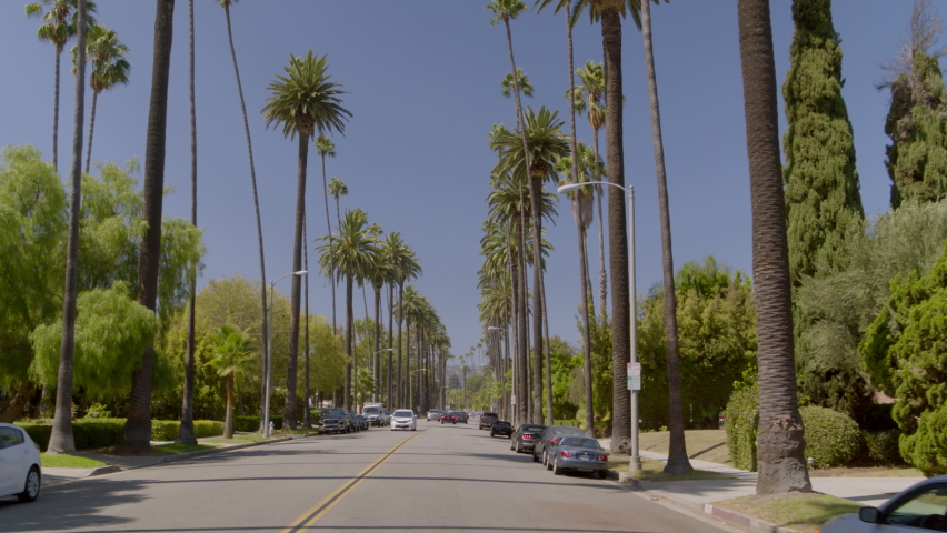 POV Driving in Beverly Hills Los Angeles California