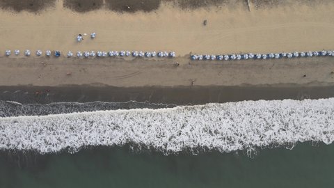 Cox's Bazar Bangladesh Longest sea beach in the world drone shot 