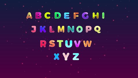 Dancing Colorful Alphabets Educators Schools Stock Footage Video (100% ...