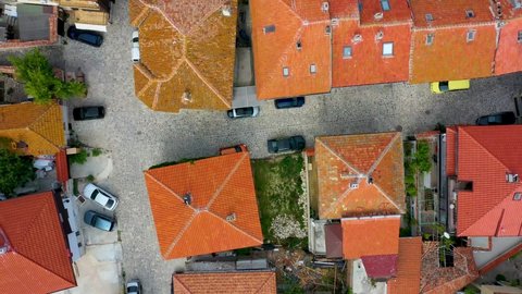 Aerial view of the Bulgarian town Nessebar