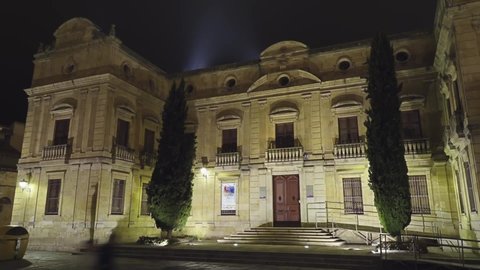 SALAMANCA, SPAIN - DECEMBER 9 2017: Episcopal Palace (History Museum Salamanca) - Museum in Salamanca, Spain. Plaza Juan XXIII, 15.