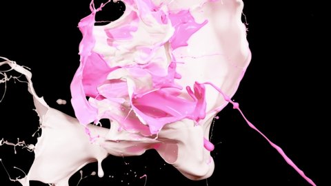 Abstract Liquid Paint Texture. Footage is an amazing organic background for visual effects and motion graphics. Paint Throws bucket Splash splatter.
