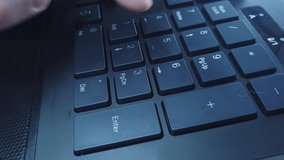 Male hands on PC keyboard close up, man quickly types text. Concept of office or home work at computer. - Powered by Shutterstock - Get 15% off with code: PIKWIZARD15