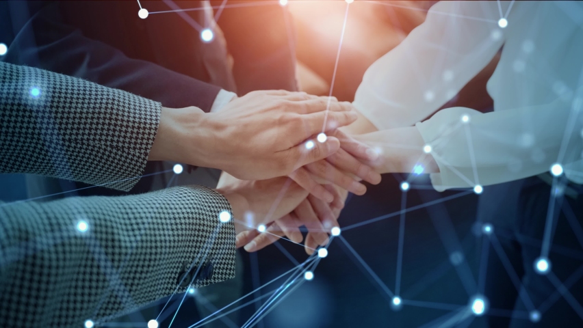 Business network concept. Teamwork. Partnership. Human resources. | Shutterstock HD Video #1070360242