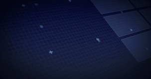 Animation of processor elements and data processing on screen over grid. digital interface, global data processing and technology concept digitally generated video. - Powered by Shutterstock - Get 15% off with code: PIKWIZARD15