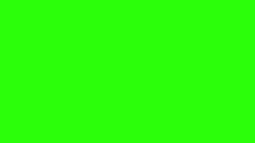 Barber shop tools flat elements animation on green screen chroma key