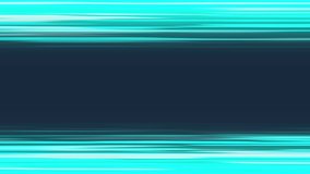 4K abstract speed lines background. Creative gradient blue horizontal light speed texture. Colorful motion backdrop for anime or manga style. Modern graphic design. Template for editing video.