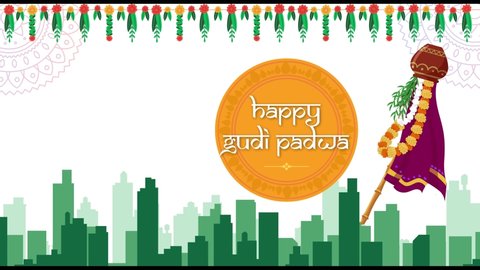 Happy Gudi Padwa Animated greeting for your Real Estate brand