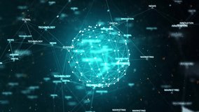4K Futuristic global connections around the world map (loopable) - Powered by Shutterstock - Get 15% off with code: PIKWIZARD15