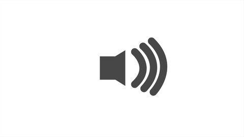4k Render Animated Speaker Icon Web Stock Footage Video (100% Royalty ...