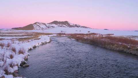 Winter Morning along the South Platte River in the Colorado Rockies