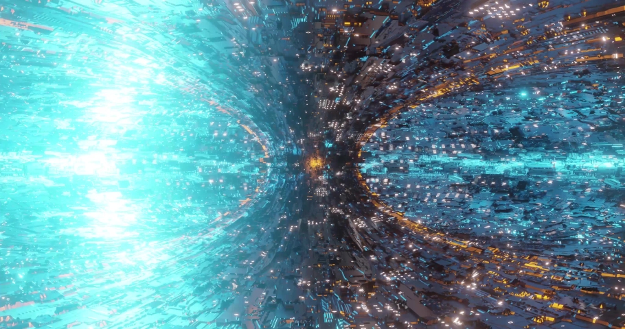 Fusion reactor Tokamak. Reaction chamber. Fusion power. Seamless loop 4k uhd High quality realistic animation