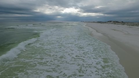Empty Pensacola Beach and Sea in Background. Florida. Gulf of Mexico 