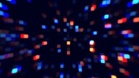 Information glow abstract tech geometric motion background. Seamless looping. Video animation Ultra HD 4K 3840x2160
