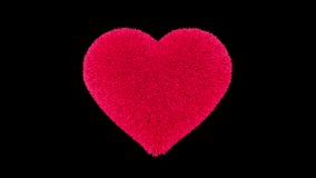 3d Heart Red Soft Plush Alpha Channel Looped Video - Powered by Shutterstock - Get 15% off with code: PIKWIZARD15
