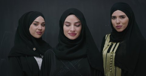 portrait of middle eastern woman's group 