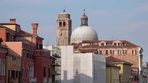 San Geremia is a church in Venice, northern Italy, located in the sestiere of Cannaregio. The apse of the church faces the Grand Canal (Venice), between the Palazzo Labia and the Palazzo Flangini.