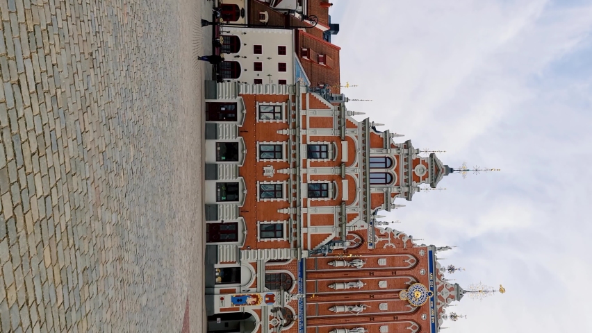 Town Hall Square in Riga in spring
