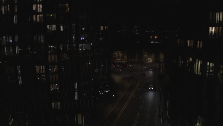 FLY THROUGH TALL BULDINGS IN CITY CENTRAL