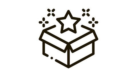 Star Bonus Box Icon Animation