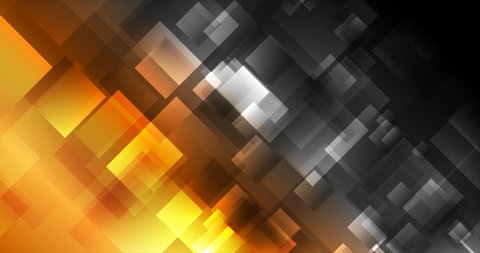 Golden and black contrast glossy squares abstract motion background. Seamless looping. Video animation 4K 4096x2160