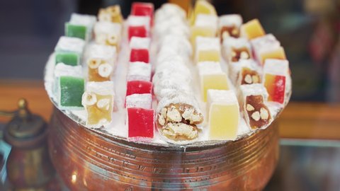 colorful and delicious traditional Turkish delight