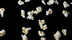 Popcorn Falling Isolated on Black Background - Powered by Shutterstock - Get 15% off with code: PIKWIZARD15