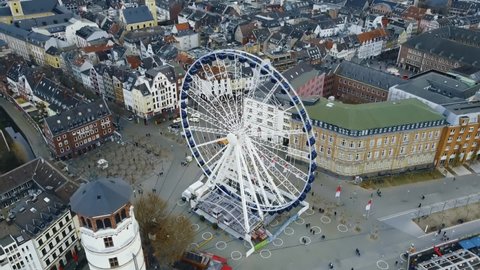 Riesenrad Wheel of Vision | Düsseldorf Burgplatz Ferris wheel