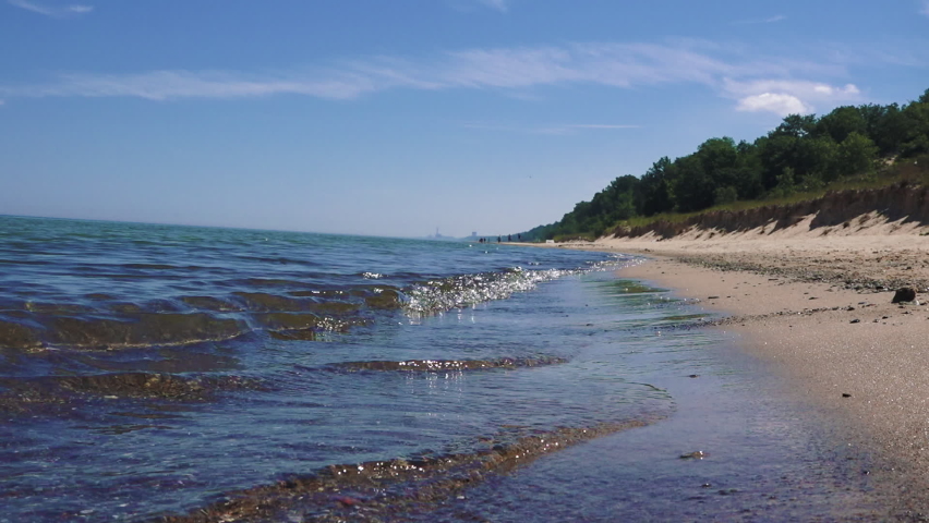 Lake Michigan Shoreline Beach Waves